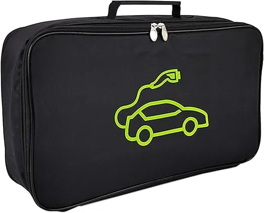 Bolsa de armazenamento de cabos EV, organizador de cabos de carregamento de carro, retardador de chamas, impermeável, portátil, bolsa de transporte para cabos de carregamento EV, cabos jumper