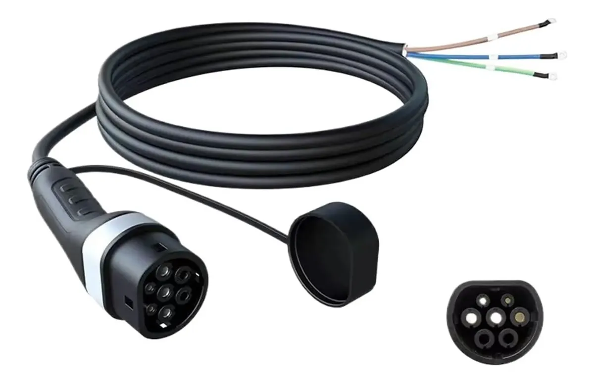 Carregador Portátil Carro Elétrico Cabo Extensor 10m Tipo 2