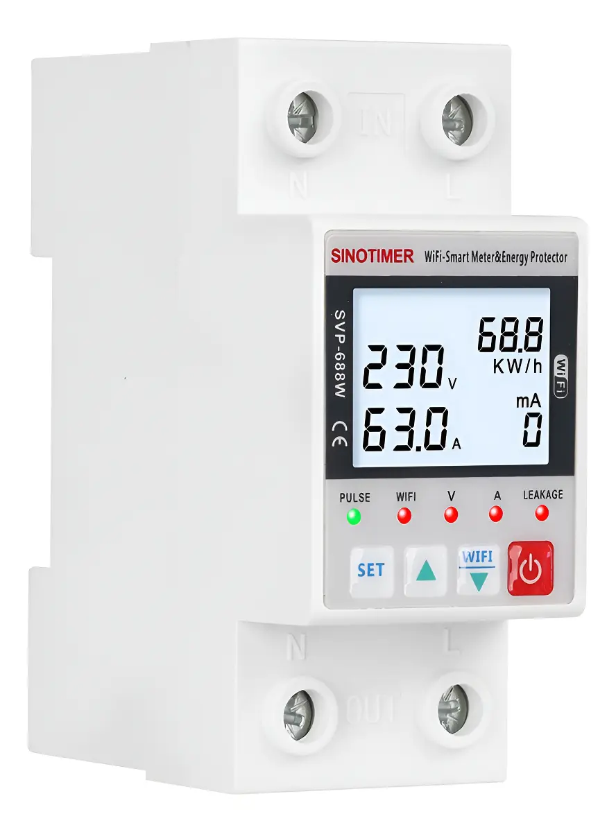Medidor Energia Consumo Remoto Wifi Svp-688w-l App Tuya Nfe